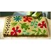 Tropical Garden Flower Coir Door Mat