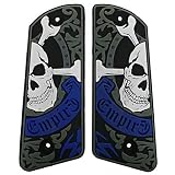 Empire Paintball Skull N Crossbones .45 Grips - Blue