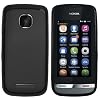 mumbi TPU Skin Case Nokia Asha 311 Silikon Tasche H�lle - Silicon Protector Schutzh�lle schwarz