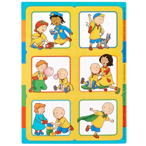 Caillou Sticker Sheets (4) Party Supplies