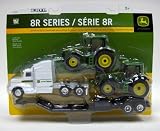 Ertl Collectibles 1:64 John Deere Semi with 8R Tractors