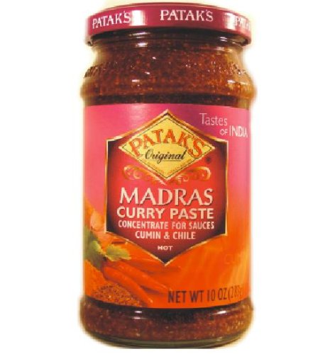 Patak Madras Curry Paste , 10-Ounce Bottle (Pack of 4) by Patak