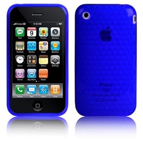Brand New Blue Hybrid XYLO-GEL Skin / Case / Shell for the Apple iPhone 3G / 3GS Mobile Phone