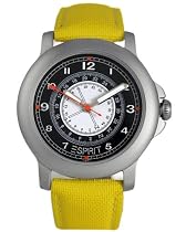 ESPRIT Unisex Sport Yellow Leather Strap Watch #ES119221913390