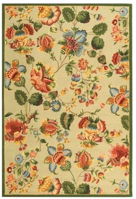 Safavieh Chelsea Collection HK331C Hand-Hooked Wool Area Rug, 2-Feet 9-Inch by 4-Feet 9-Inch, Sage