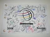 2008 Bridgestone Invitational Signed Golf Flag 50+ Golfers Including Harrington and More