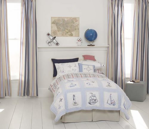 Whistle & Wink High Seas Printed Standard Sham with Flange