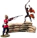 William Britain Breaching the Wall - British 24th Foot Firing at Attacking Zulu uDloko Regiment Warrior (1:32) Pre Order April
