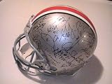 OHIO STATE BUCKEYES TEAM SIGNED AUTOGRAPHED FULL SIZE AUTHENTIC HELMET TROY SMITH,EDDIE GEORGE,JIM TRESSEL,PAUL WARFIELD,ARCHIE GRIFFIN COA
