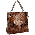 BIG BUDDHA Tyler Python-Print Shoulder Bag