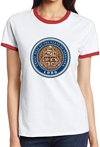 Girls Nebraska Flag Rock Band 311 Short Sleeve Contrast Ringer T-shirts