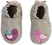 Robeez Girls' Peaceful Partridge Slip-On, Grey, 12-18 Months M US Infant