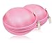 2 Packs GLCON Hard Earphone Case Headphone Organizer - Shockproof Mini Earbud Carrying Case for AirPods - High Protection Small EVA Storage Pouch Bluetooth Earpiece Bag - Lightweight Coin Purse (Pink)