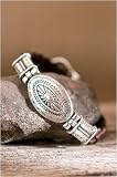 Sandy Etched Woven Bandit Bracelet