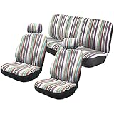 Baja Inca 8pc Saddle Blanket Seat Covers Set Front Pair Bench