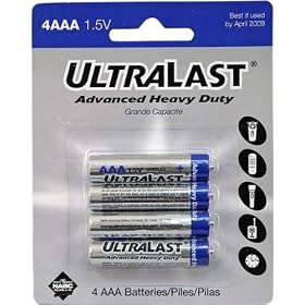 NABC UltraLast ULHD4AAA Zinc Chloride Heavy-Duty Batteries - Zinc Chloride - 1.5V DC
