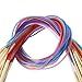 Zxuy 18 Sizes 2.0mm-10.0mm 80cm Circular Knitting Needles with Colorful Tube
