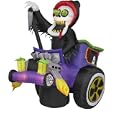 7 Ft. - Gemmy Halloween Airblown Inflatable - Grim Reaper Hot Rod