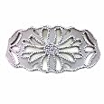 Gray Rhinestone Wide Cut-out Stretchy Elastic Corset Belt