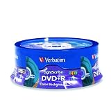 Verbatim 96432 4.7 GB 16x LightScribe Gold Recodrable Discs DVD+R, 20-Disc Spindle