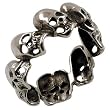 Skull Band - Sterling Silver Ring