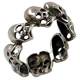 Skull Band - Sterling Silver Ring