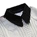 DDLBiz Women Lace Double Layer Vintage Fake Shirt Collar Necklace Choker Collar (Black)