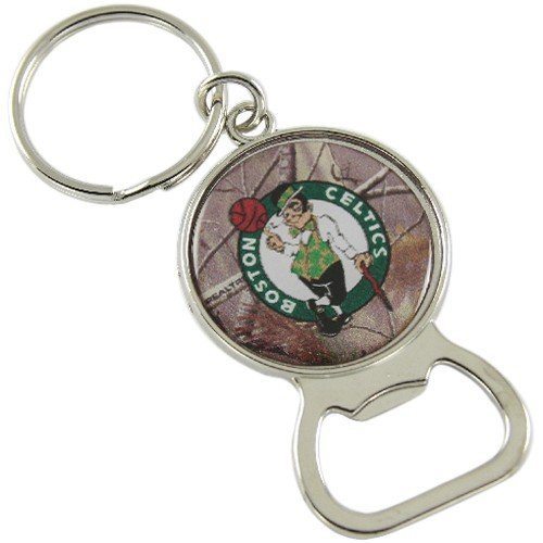 Boston Celtics Real Tree Camo Bottle Opener Keychain