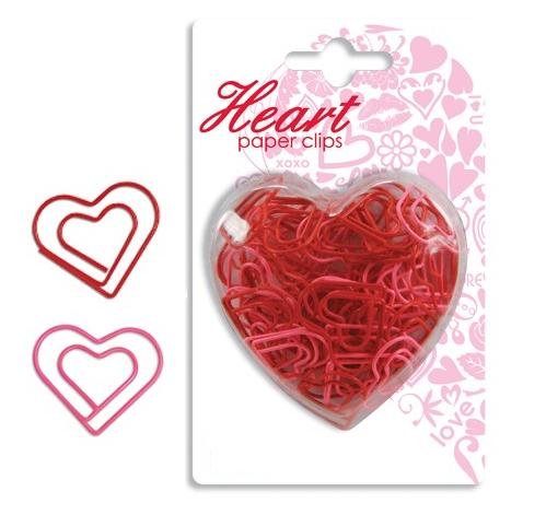 Best Price Heart Shaped PAPER CLIPS scrapbooking OFFICE supplies