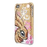 Chinese Zodiacs Rabbit Swarovski Crystal iPhone 4 and 4S Case