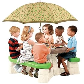 Step2 - Picnic Table With Umbrella - Active Bright