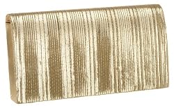 La Regale Satin Pleated Clutch