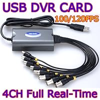 4 CH USB 2.0 DVR PC Digital Audio Video Security Camera Surveillance Recorder