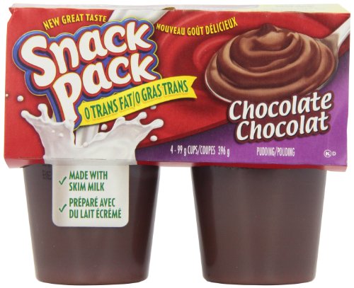 Snack Pack Chocolate Pudding - 4x99g (Pack of 12)