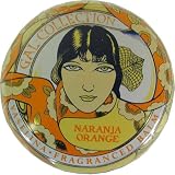 Orange Flavor Gal Spanish Lip Balm in Gold Art Nouveau Tin