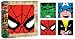 Silver Buffalo MC0354CS1 Marvel 4-Inch Glass Coasters, Multi-Color, Set of 4