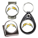 San Diego Chargers NFL 3 Piece Stocking Stuffer Set - Key Chain, Money Clip & Magnet Clip