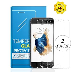 [2 Pack]iPhone 6s Screen Protector, Ultra Thin 0.26mm 9h Hardness 2.5d Round Edge Tempered Glass Hd Premium Screen Protector for iPhone 6 6s 4.7" by APowerTech