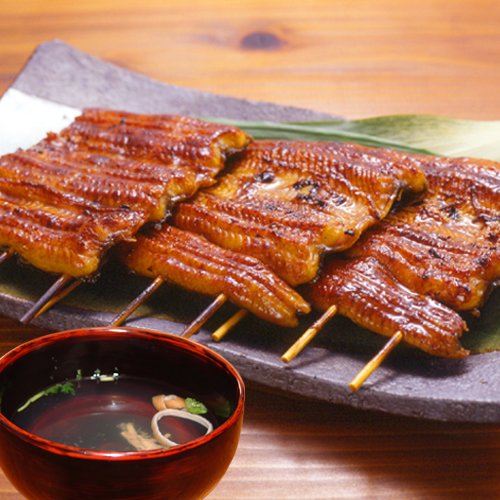 Cover image : 浜名湖山吹 国産うなぎ串蒲焼と肝吸いセット