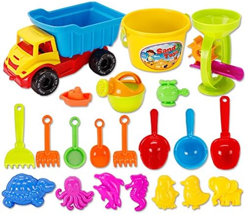 Best Bid Offer,Children's summer SAND BEACH TOYS suit Large baby play hourglass sand shovel digging tools playing with water Toys and Gifts 21/set