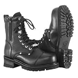 River Road Double Zipper Field Leather Boots