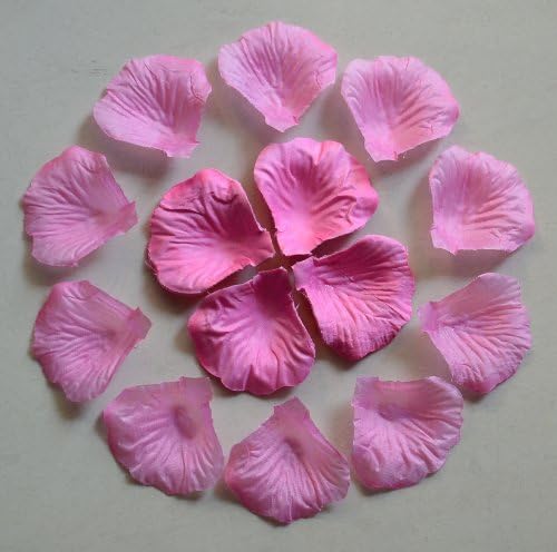 1000pcs Fuchsia Wedding Table Decoration Silk Rose Petals Flowers Confetti 5cm Supplies Wholesale
