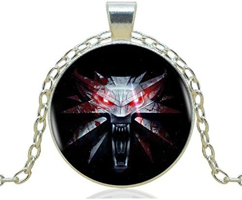 The Witcher 3 Pendant Necklace for Women Men Black Chain Vintage Long Statement Fashion Necklace