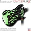 Metal Flames Green Skin fits Band Hero, Guitar Hero 5 & World Tour Guitars for XBOX 360 & PS3 (GUITAR NOT INCLUDED) by WraptorSkinz