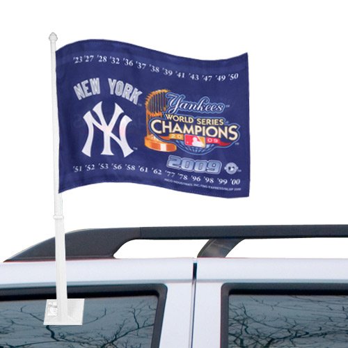 Rico New York Yankees 2009 World Series Champions Car Flag Set - New York Yankees One Size