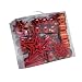 GKI Bethlehem Lighting Trim-A-Tree Pack 85-Piece Shatterproof Ornament Set, Red