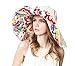 Eleter® Women's Large Wide Brim Floppy Beach Sun Visor Shade UPF 50+ Hat Cap (FBA)