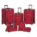Travelers Club 6-pc. Two Tone Luggage Set - Red