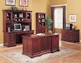 Executive Office Furniture / Home Office Furniture Set in Rich Cherry - Coaster