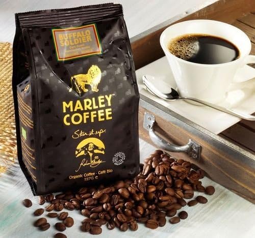 (3 PACK) - Marley Buffalo Soldier Dark Roast Whole Bean Coffee| 227 g |3 PACK - SUPER SAVER - SAVE MONEY